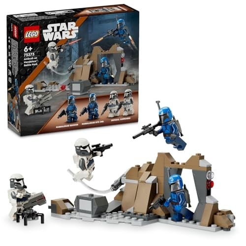 LEGO Star Wars: The Mandalorian Mandalore Pususu Savaş Paketi 75373-6 Yaş ve Üzeri Çocuklar için 4 Minifigür İçeren Koleksiyonluk Yaratıcı Oyuncak Yapım Seti (109 Parça)