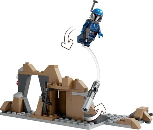 LEGO Star Wars: The Mandalorian Mandalore Pususu Savaş Paketi 75373-6 Yaş ve Üzeri Çocuklar için 4 Minifigür İçeren Koleksiyonluk Yaratıcı Oyuncak Yapım Seti (109 Parça)