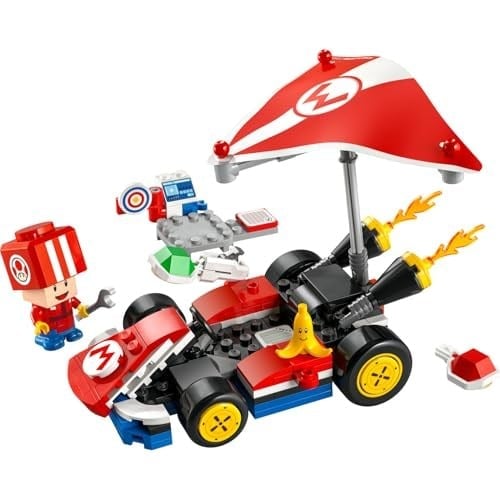 LEGO Super Mario: Mario Kart – Standart Kart 72032, 7 Yaş ve Üzeri Erkek ve Kız Çocukları için Yaratıcı Oyuncak Yapım Seti, Toad Figürü ve Fazlası, Doğum Günü Hediyesi (174 Parça)