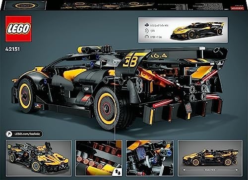 LEGO Technic Bugatti Bolide 42151-9 Yaş ve Üzeri Çocuklar için Oyuncak Yapım Seti (905 Parça)