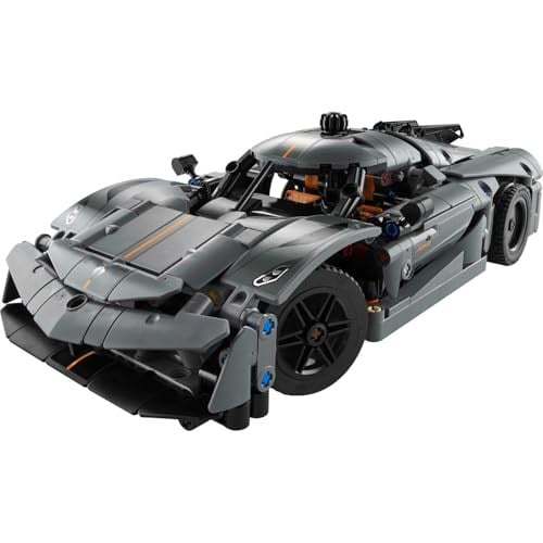 LEGO Technic Koenigsegg Jesko Absolut Gri Hiper Araba 42173 - Çocuklar için Oyuncak Yapım Seti, Doğum Günü Hediyesi Fikri (801 Parça)