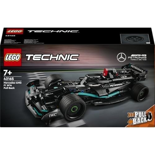 LEGO Technic Mercedes-AMG F1 W14 E Performance Pull-Back 42165-7 Yaş ve Üzeri Çocuklar için Koleksiyonluk Yaratıcı Yarış Arabası Model Yapım Seti, Doğum Günü Hediyesi Fikri (240 Parça)