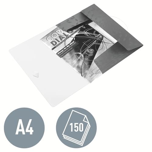 Leitz 45990062 WOW A4 İnce Lastikli 3 Katlı Dosya, Metalik Mor