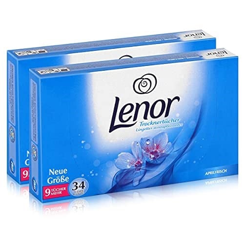 Lenor Kurutma bezleri Aprilfrisch 34 bez - kurutma makinesinde çamaşır bakımı (2li paket)