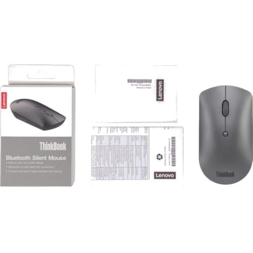 Lenovo ThinkBook Bluetooth Silent Mouse, 4Y50X88824, Demir Grisi