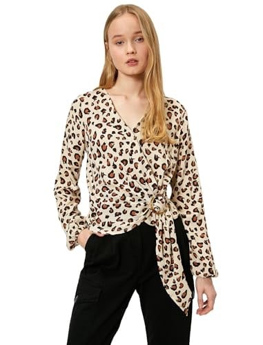 Leopar Desenli Bluz