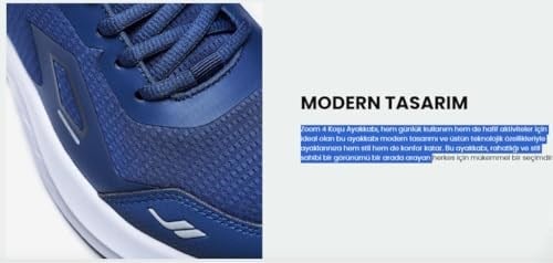 LESCON ZOOM 4 LACİVERT HYPERFLEX HAFIZALI TABAN KOŞU YÜRÜYÜŞ SPOR AYAKKABI - Bedenler: 41 EU, 44 EU, 45 EU