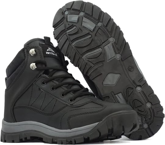 LETAO- Erkek Çocuk Soğuga Dayanıklı Fermuarlı Kürklü Trekking Bot