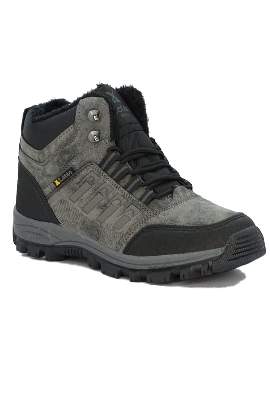 LETAO-Fermuarlı Kürklü Unisex Trekking Bot Soğuga Dayanıklı
