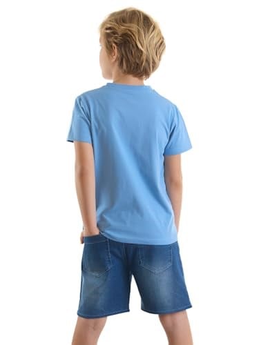 Lets Play Erkek Çocuk T-shirt Denim Şort Takım