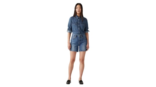 Levis 501 Mid Thigh Şort Kadın