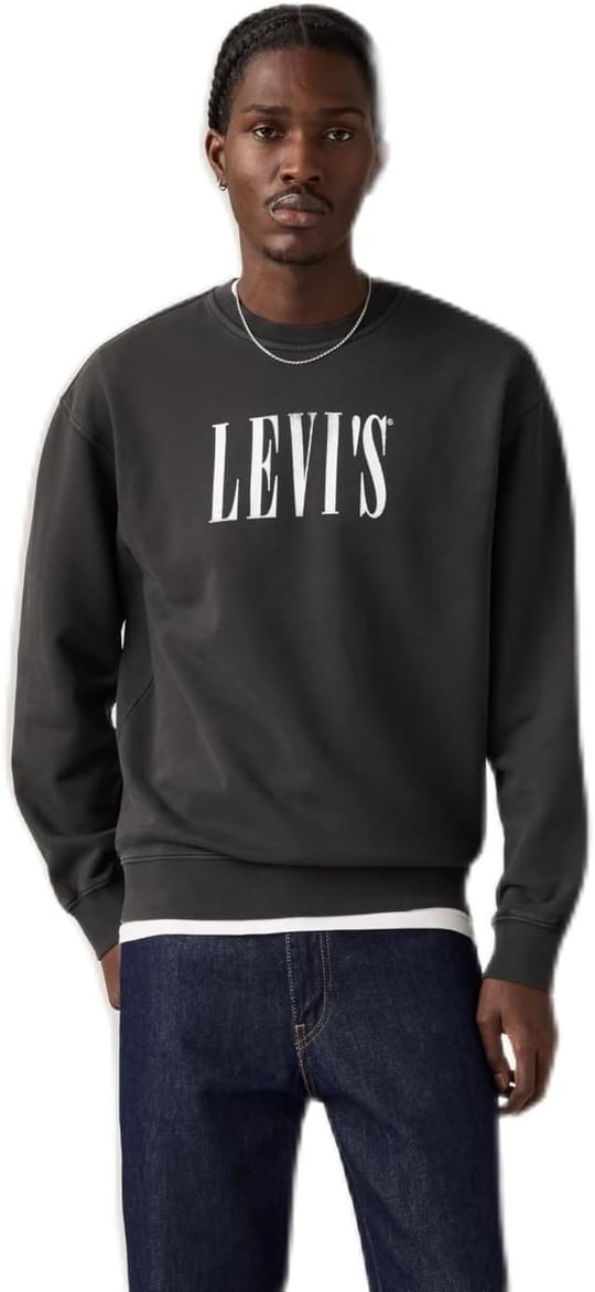 Levis Relaxed Graphic Crewneck Sweatshirt Sweatshirt Erkek - Bedenler: S, M, L, XL, XXL, One Size Tall