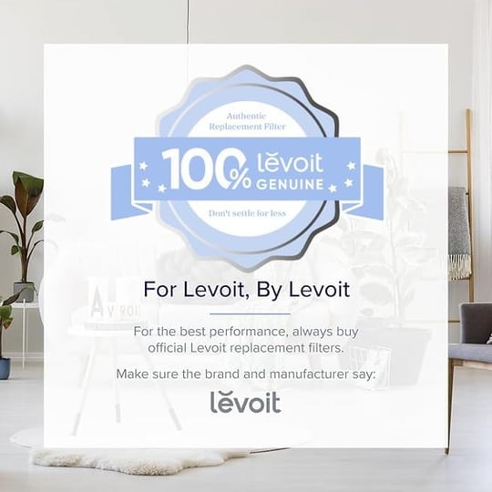 LEVOIT LV-H126 Hava Temizleyici Yedek Filtre, HEPA Filtre, Yüksek Verimli Aktif Karbon Filtre, 3 Ekstra Ön Filtre, LV-H126-RF, Siyah