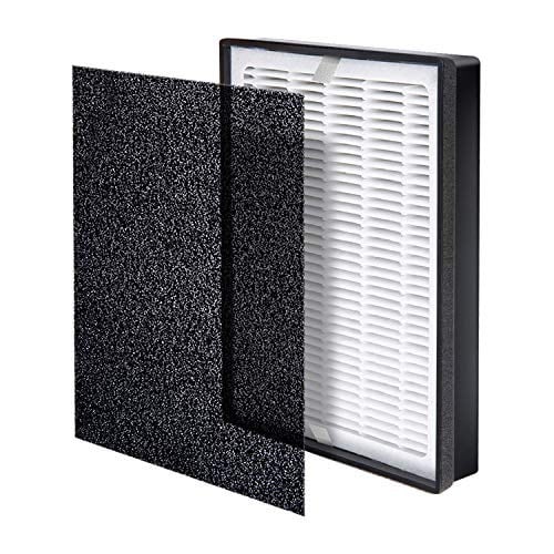LEVOIT LV-H126 Hava Temizleyici Yedek Filtre, HEPA Filtre, Yüksek Verimli Aktif Karbon Filtre, 3 Ekstra Ön Filtre, LV-H126-RF, Siyah