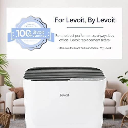 LEVOIT Vital100 Hava Temizleyici Değiştirme, HEPA Yüksek Verimli Aktif Karbon Filtre, Vital 100-RF, 1 Paket, Beyaz