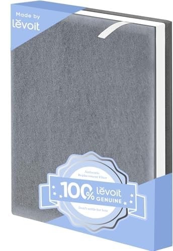 LEVOIT Vital100 Hava Temizleyici Değiştirme, HEPA Yüksek Verimli Aktif Karbon Filtre, Vital 100-RF, 1 Paket, Beyaz