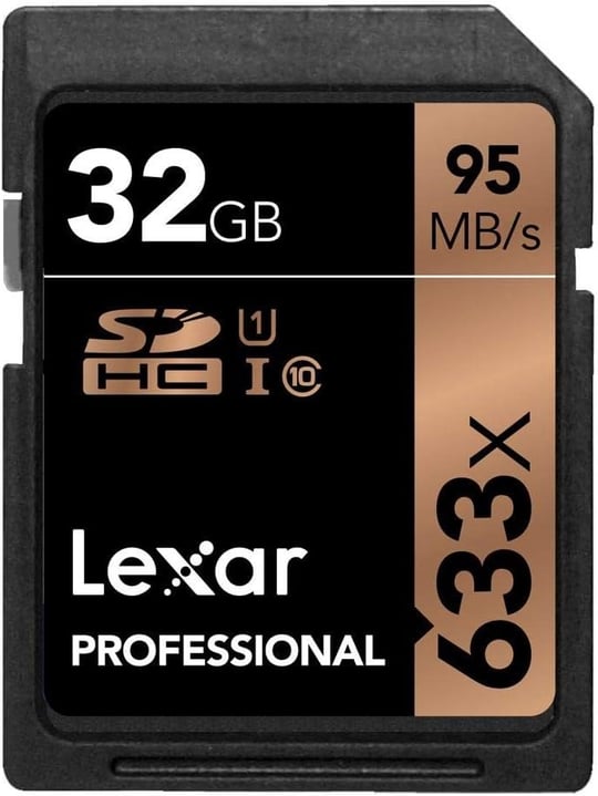 Lexar 32GB 633X Professional SDHC UHS-1 (Class 10) U1 - Seçenekler: 32 GB, 64 GB, 128GB