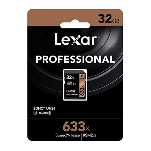 Lexar 32GB 633X Professional SDHC UHS-1 (Class 10) U1 - Seçenekler: 32 GB, 64 GB, 128GB