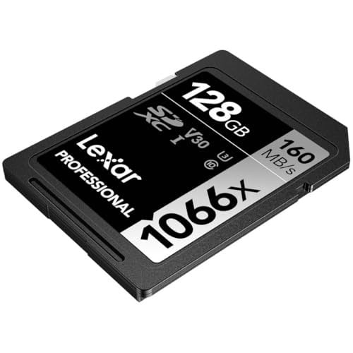 Lexar Professional 128GB 1066x SDXC UHS-I Kart, up to 160MB/s read 120MB/s write C10 V30 U3, Standart