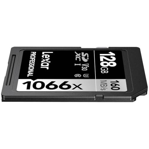 Lexar Professional 128GB 1066x SDXC UHS-I Kart, up to 160MB/s read 120MB/s write C10 V30 U3, Standart
