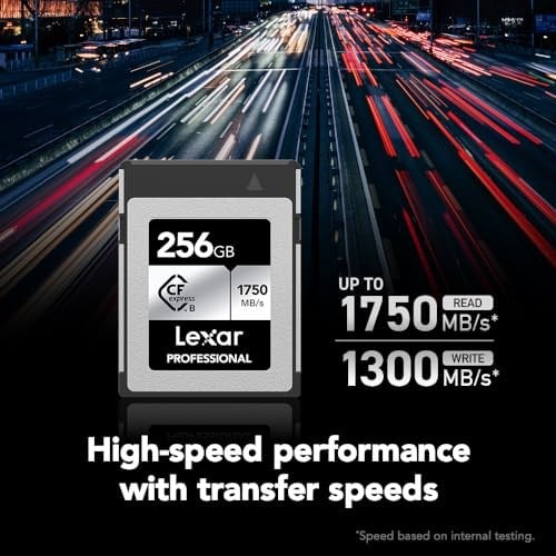 Lexar Profesyonel CFexpress Tip B Kart GÜMÜŞ Serisi 1000MB/s 256GB