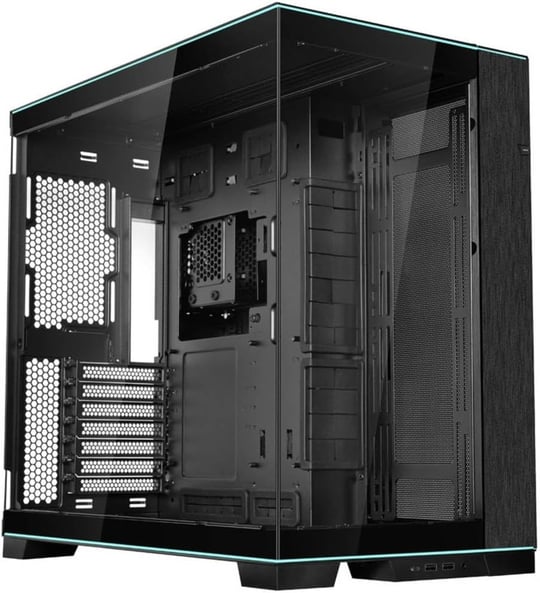 Lian Li O11D EVO RGB Oyun Bilgisayarı Kasası ATX Siyah - RGB Aydınlatmalı Midi Tower PC Kasası, 455 mmye Kadar Ekran Kartları, 420 mmye kadar Radyatör, Siyah PC Case Çelik, Alüminyum,