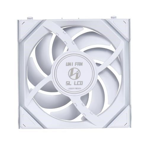 Lian Li UNI FAN REVERSE SL WIRELESS LCD 3x120mm Beyaz Kasa Fanı (G99.12RSLLCD1W3W.00)
