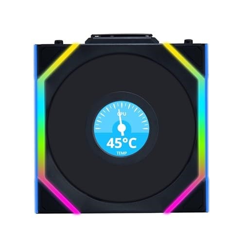 Lian Li UNI FAN REVERSE SL WIRELESS LCD 3x120mm RGB Kablosuz Kasa Fanı Siyah