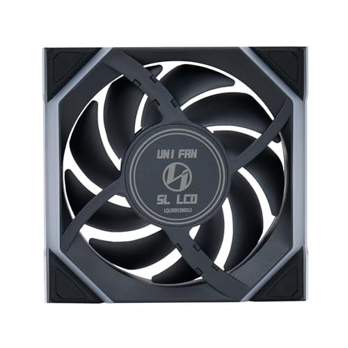 Lian Li UNI FAN REVERSE SL WIRELESS LCD 3x120mm RGB Kablosuz Kasa Fanı Siyah
