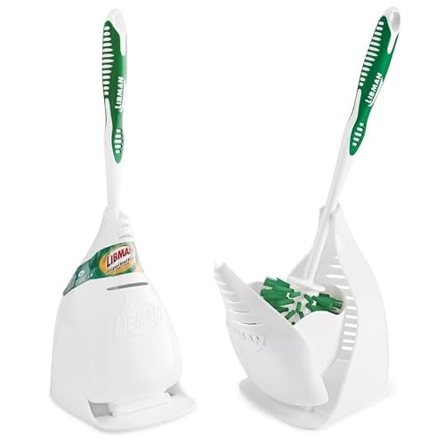 Libman Tasarım Kase Fırçası ve Rafı - Benzersiz Tasarlanmış, Kaliteli Tuvalet Temizleme Seti 2li Paket