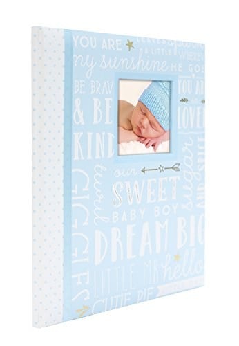 Lil Peach First 5 Years Dream Big Wordplay Bebek Hafıza Kitabı, Bebek Hatıra Günlüğü, Yeni ve Bekleyen Ebeveynler İçin Hediye, 46 Dolgu Sayfası, Mavi 1 Adet (1li Paket)