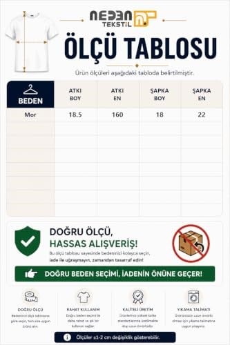 Lila Desenli Çocuk Atkı Bere Takımı