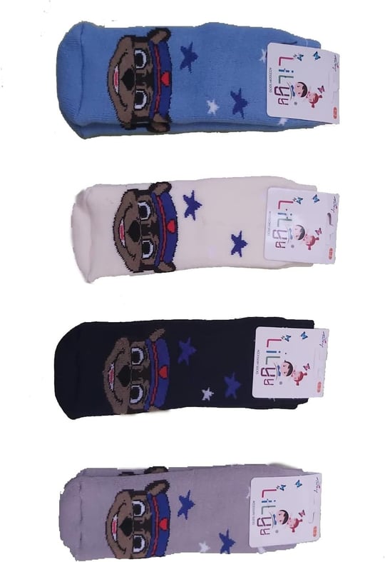 Lilyy Baby & Kids Socks Lilyy 6 Çift Havlu Soket Çorap Çok Renkli 1-2 Yaş