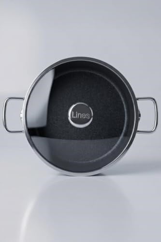 Lines Granit Rozella Karnıyarık Tencere Gri - 30 cm