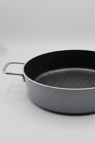 Lines Granit Rozella Karnıyarık Tencere Gri - 30 cm