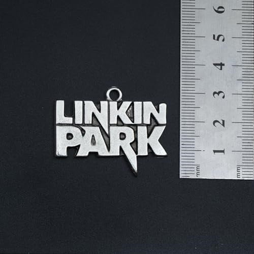 Linkin Park Deri ip Kolye - Gümüş Kaplama - Kadın Erkek Kolye - No:1021