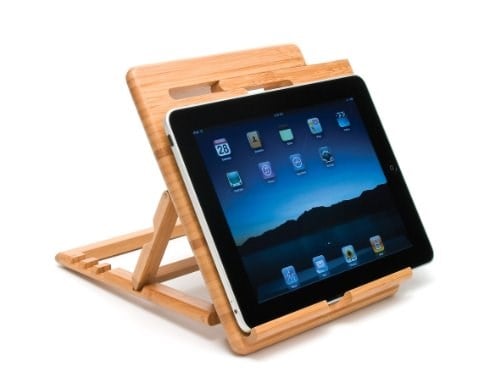 Lipper International 1887 iPad, Samsung, Nexus, Nintendo Switch ve Diğer Tabletler için Bambu Ahşap Genişletilebilir Stand