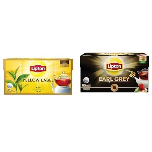 Lipton 100lü Demlik Poşet Çay Avantaj Paketi, Yellow Label ve Earl Grey
