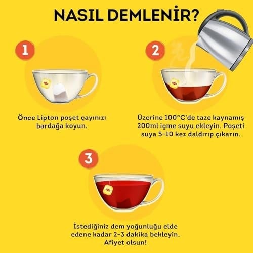 Lipton Doğu Karadeniz Bardak Poşet Çay, 100lü