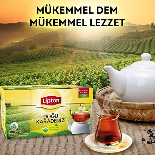 Lipton Doğu Karadeniz Demlik Poşet Çay, 100lü, 320g