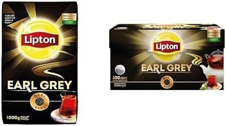 Lipton Earl Grey Avantaj Paketi, 1KG Dökme ve 100lü Demlik Poşet