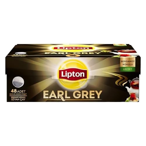 Lipton Earl Grey Bergamot Aromalı Demlik Poşet Çay 48li Paket
