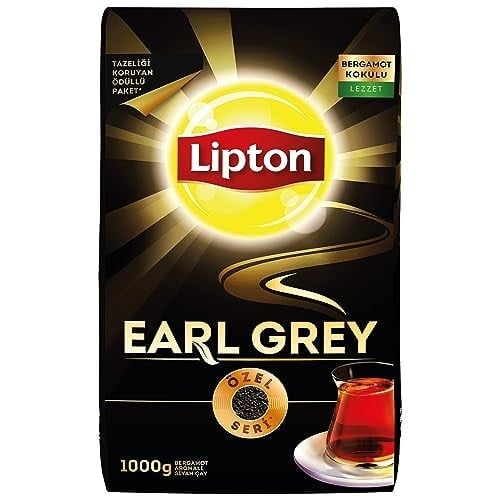 Lipton Earl Grey Dökme Bergamot Aromalı Siyah Çay Özel Seri 1000 GR
