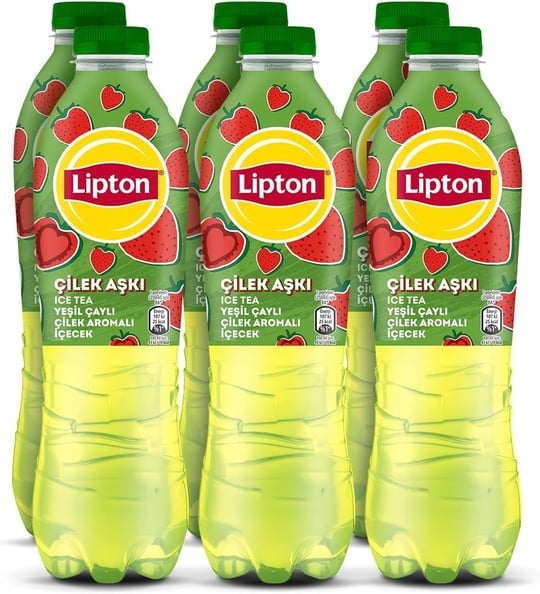 Lipton Ice Tea Çilek Aşkı Soğuk Çay Pet 6 x 1 L