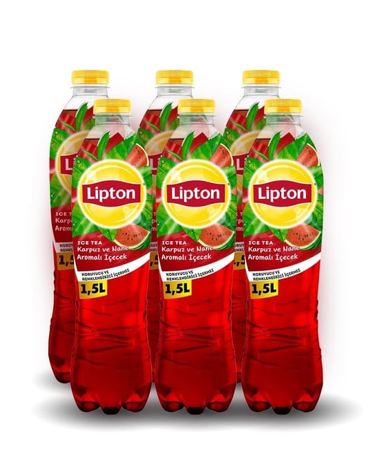 Lipton Ice Tea Karpuz ve Nane Aromalı Soğuk Çay Pet 6 x 1,5 L