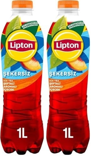 Lipton Ice Tea Şekersiz Şeftali Şekersiz İçecek 1000 ml 2li paket