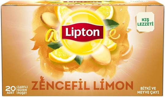 Lipton Zencefil Ve Limon Bardak Poşet Bitki Çayı 20li Paket