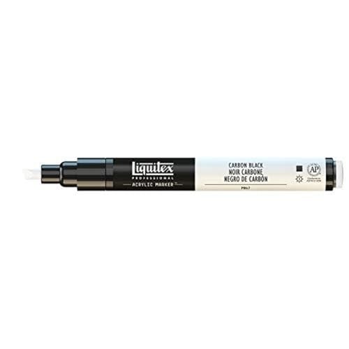 Liquitex 4610660 Profesyonel Boya Kalemi, Karbon Siyahı, Acrylmarker 2-4 mm Spitze - Seçenekler: 1 stück (1er Pack), 1 Count (Pack of 3)...