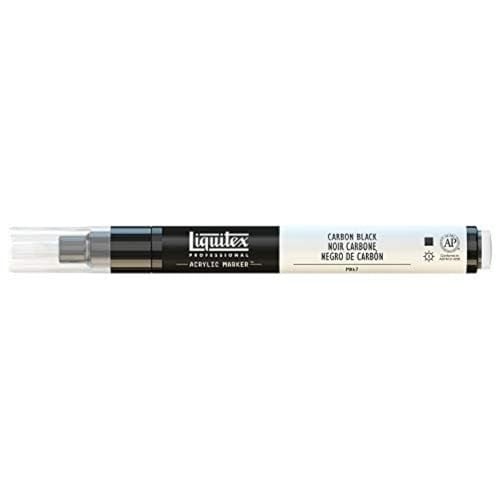 Liquitex 4610660 Profesyonel Boya Kalemi, Karbon Siyahı, Acrylmarker 2-4 mm Spitze - Seçenekler: 1 stück (1er Pack), 1 Count (Pack of 3)...