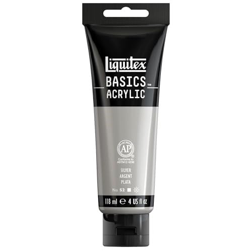 LIQUITEX BASICS AKRILIK BOYA 118ML N:236 SILVER - Seçenekler: 1 stück (1er Pack), Akrilik boya - 118 ml tüp...